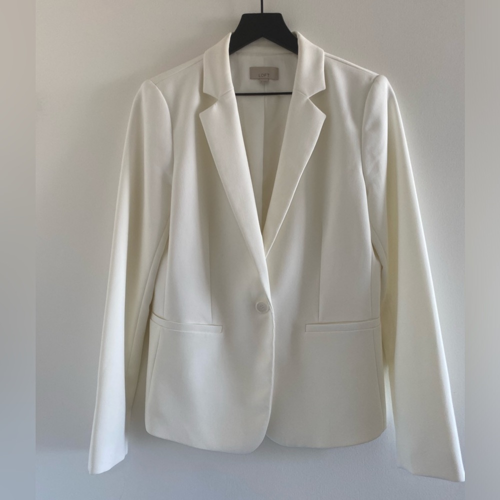 LOFT Blazer, Cream White Size 6